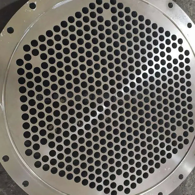 SPECIAL FLANGE TUBE SHEET FOR HEAT EXCHANGERS Ø1270 mm Thickness 148 mm Material A182 F316L